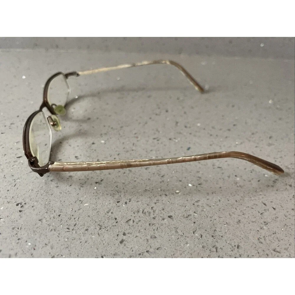 Jones New York Eyeglasses Frames ONLY 50-17-135 full Rim Metal bronze rectangle
